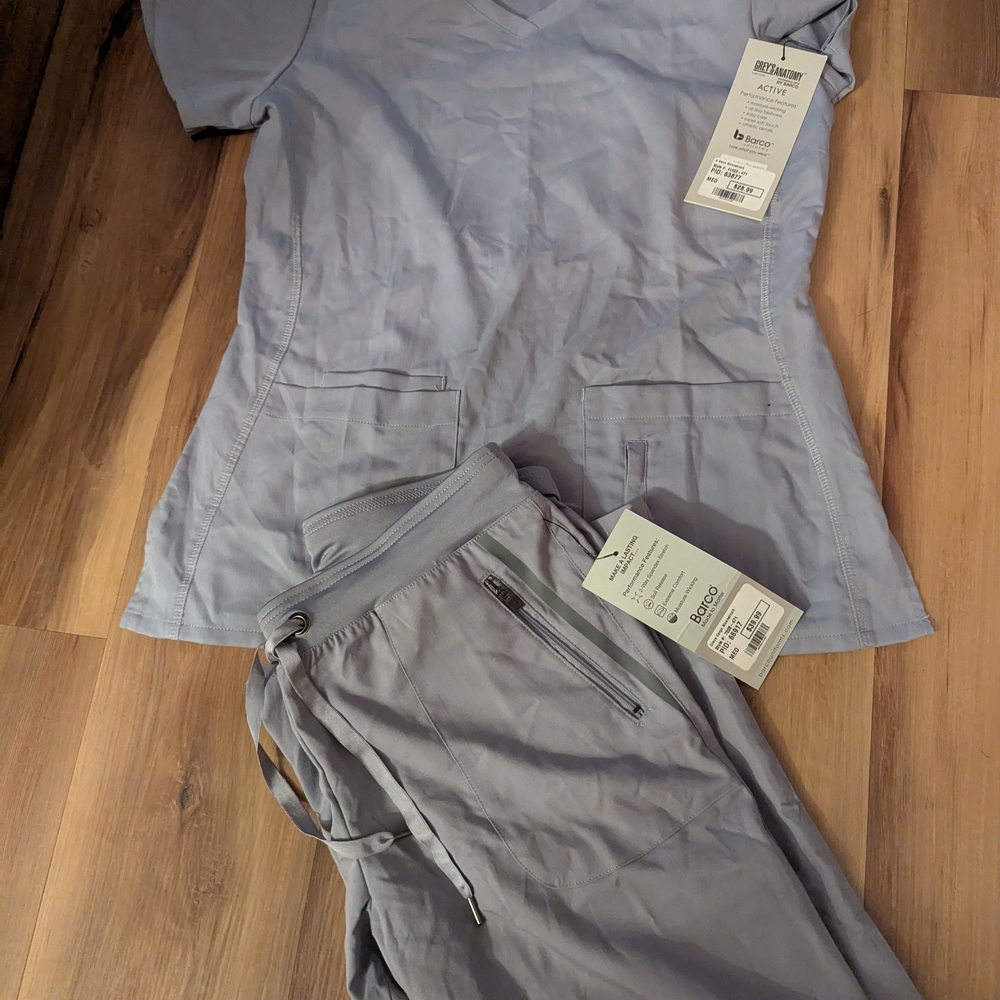 Grey's Anatomy Soft Blue Scrub Ensemble